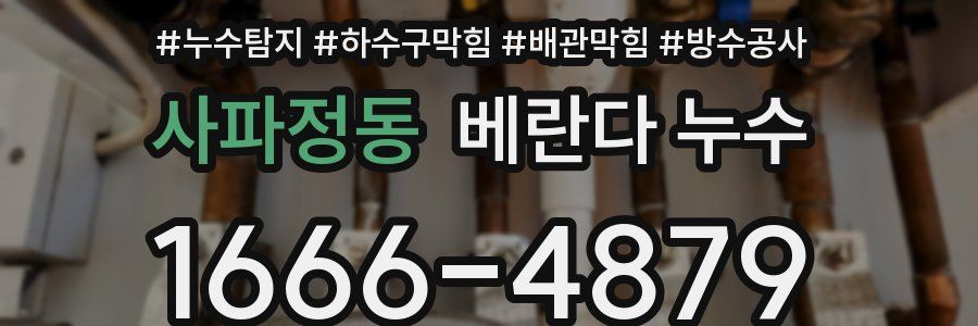 사파정동 베란다 누수