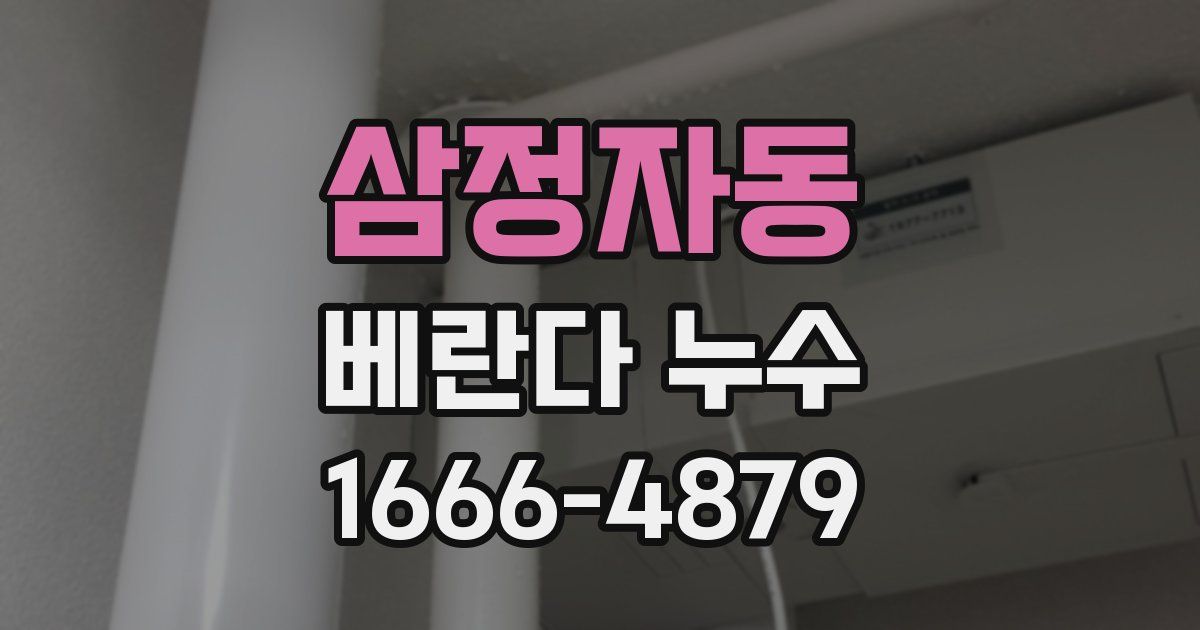 삼정자동 베란다 누수