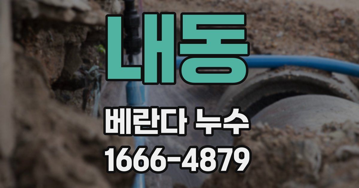 내동 베란다 누수