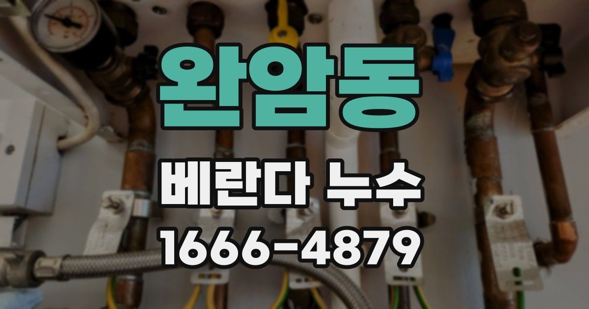 완암동 베란다 누수