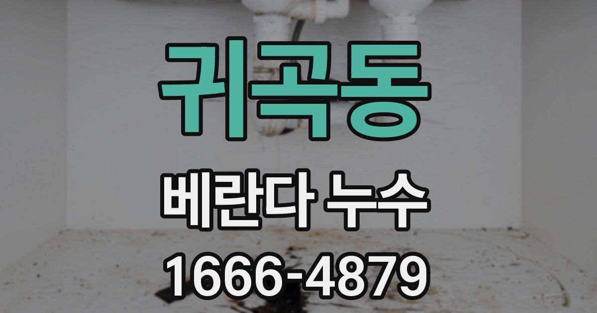 귀곡동 베란다 누수