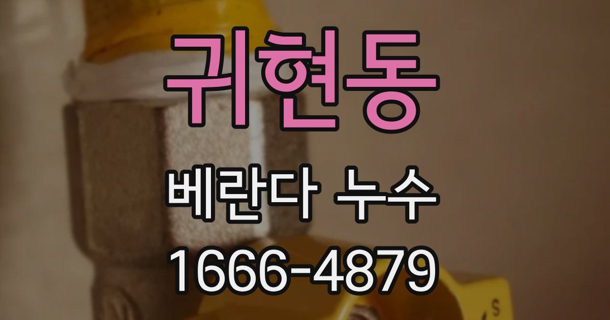 귀현동 베란다 누수