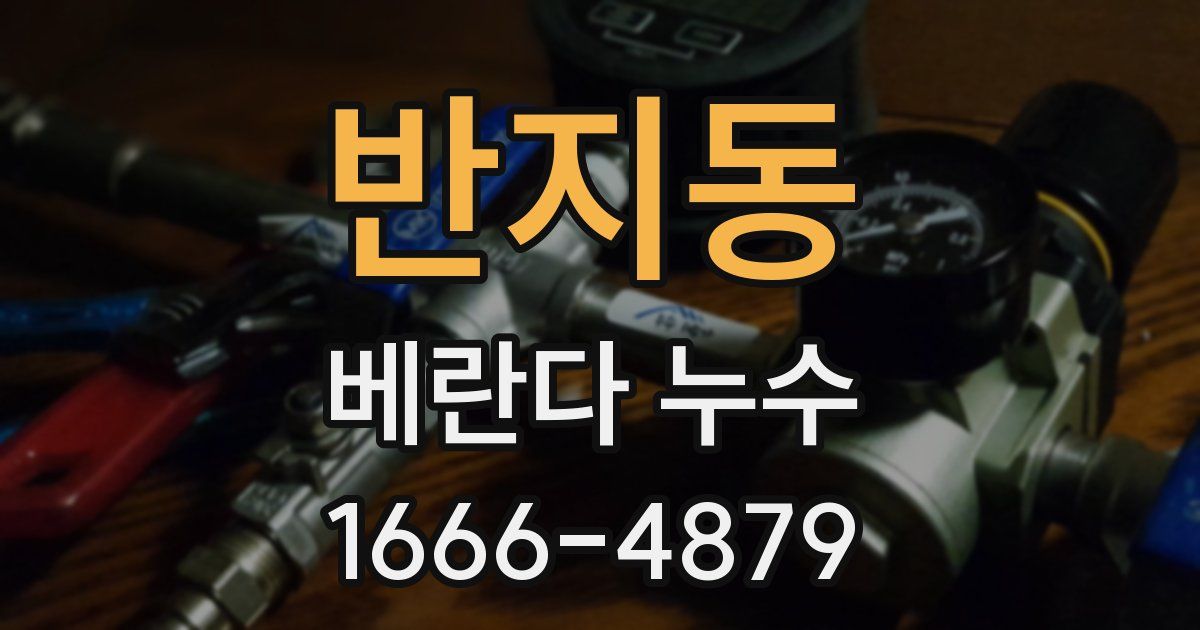 반지동 베란다 누수