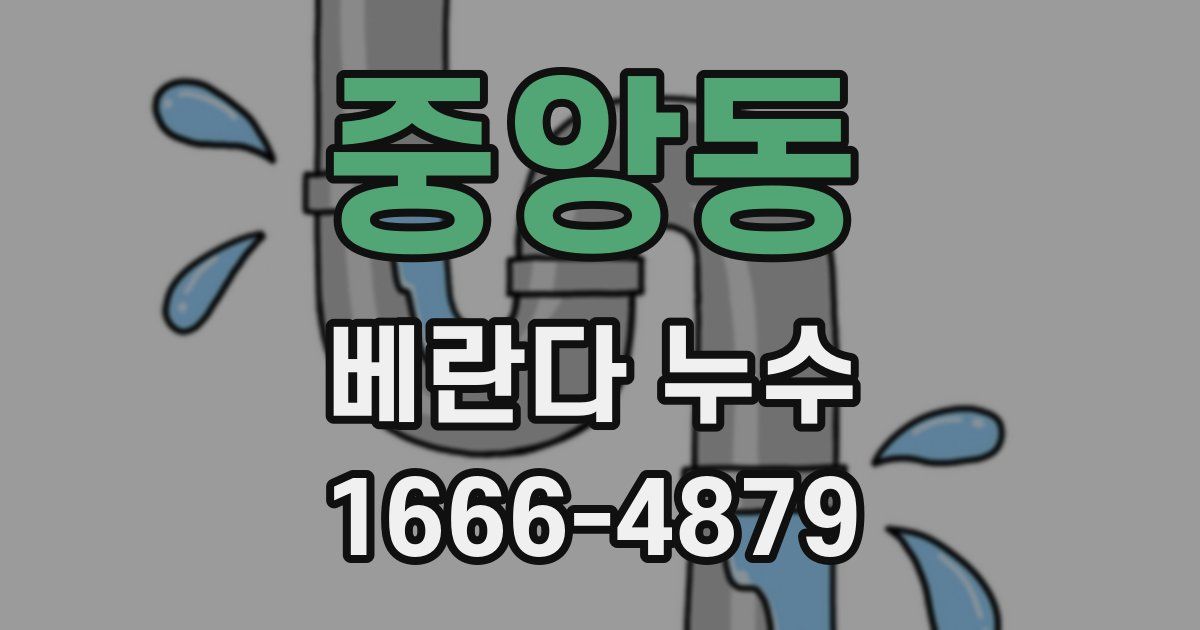 중앙동 베란다 누수