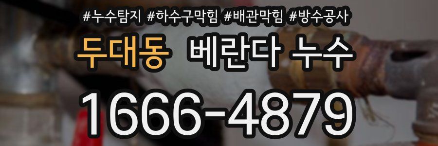 두대동 베란다 누수