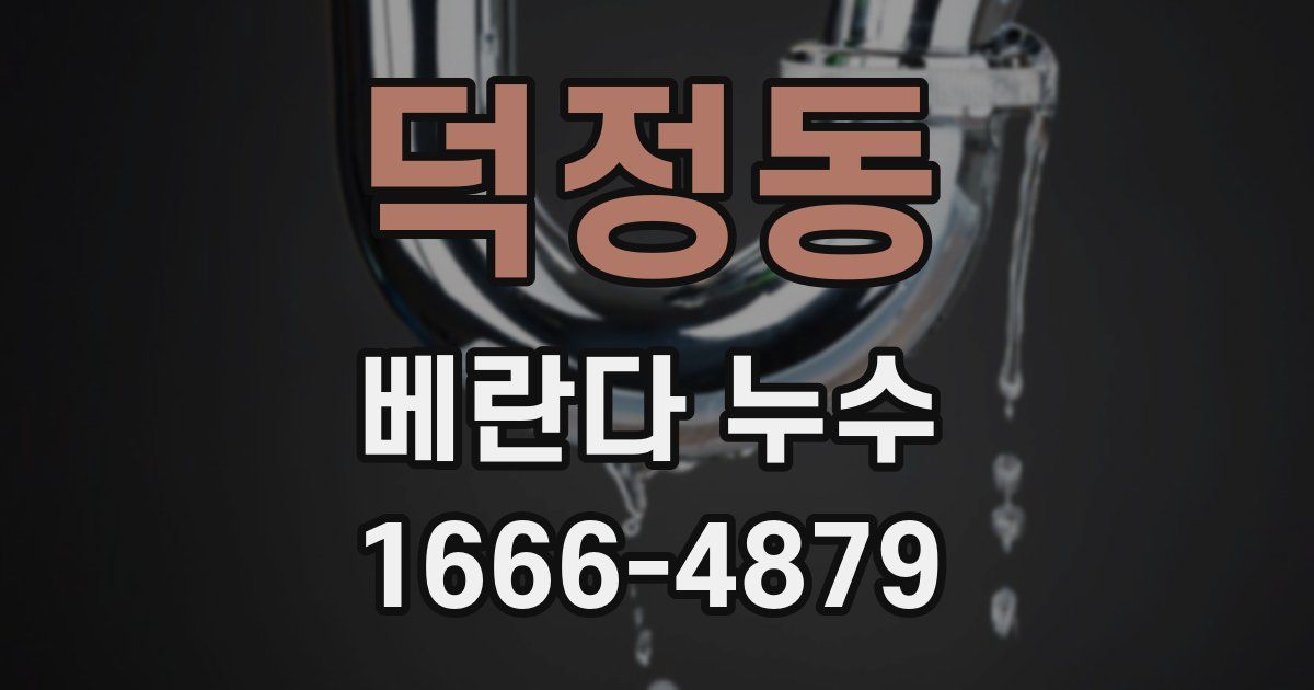 덕정동 베란다 누수