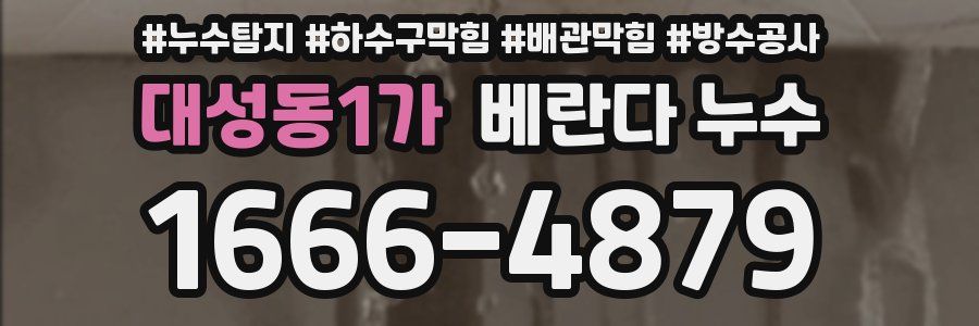 대성동1가 베란다 누수