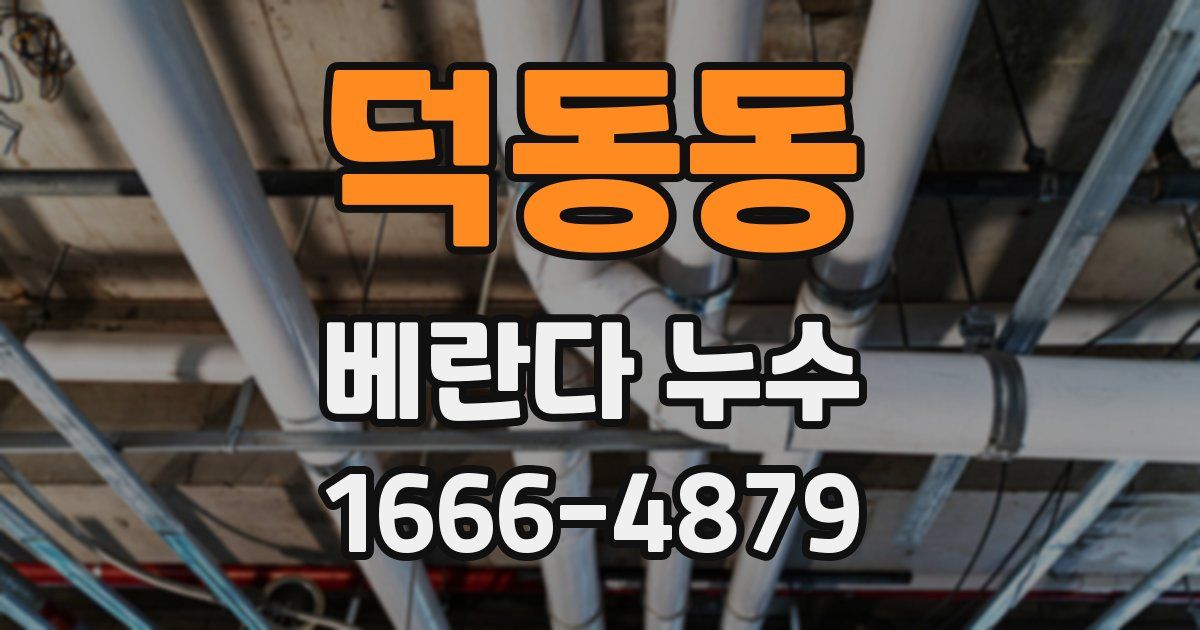 덕동동 베란다 누수