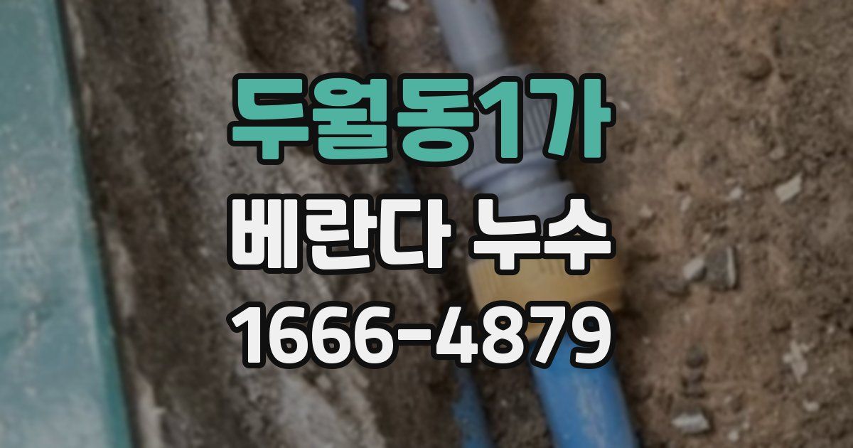 두월동1가 베란다 누수