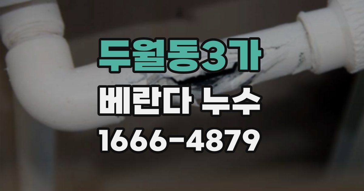 두월동3가 베란다 누수