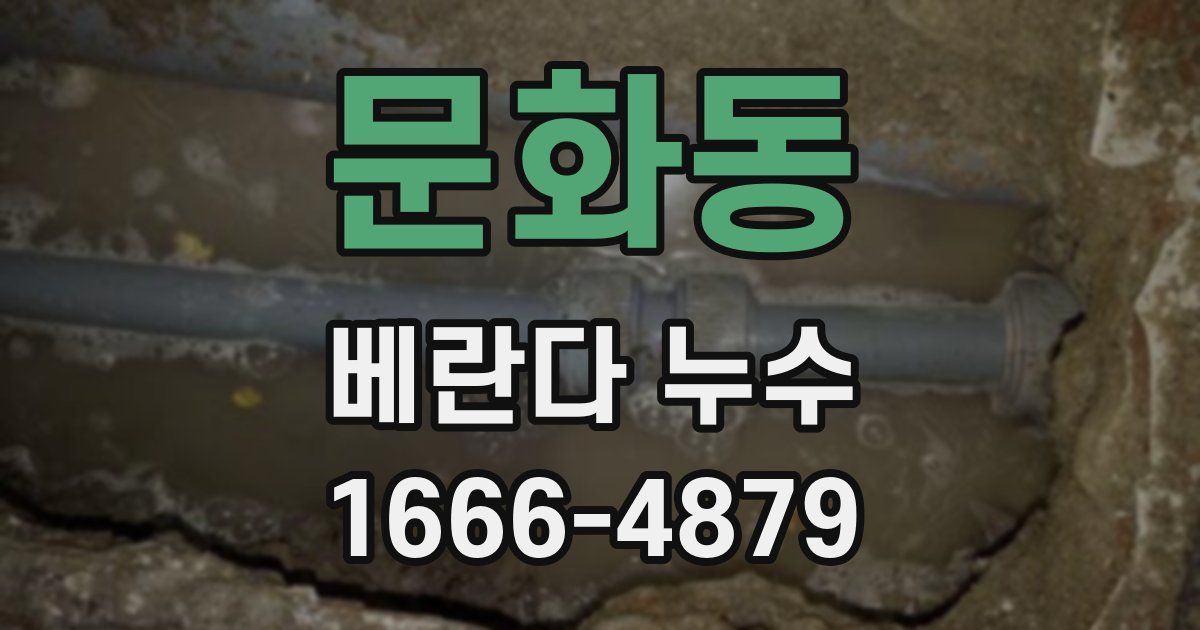 문화동 베란다 누수