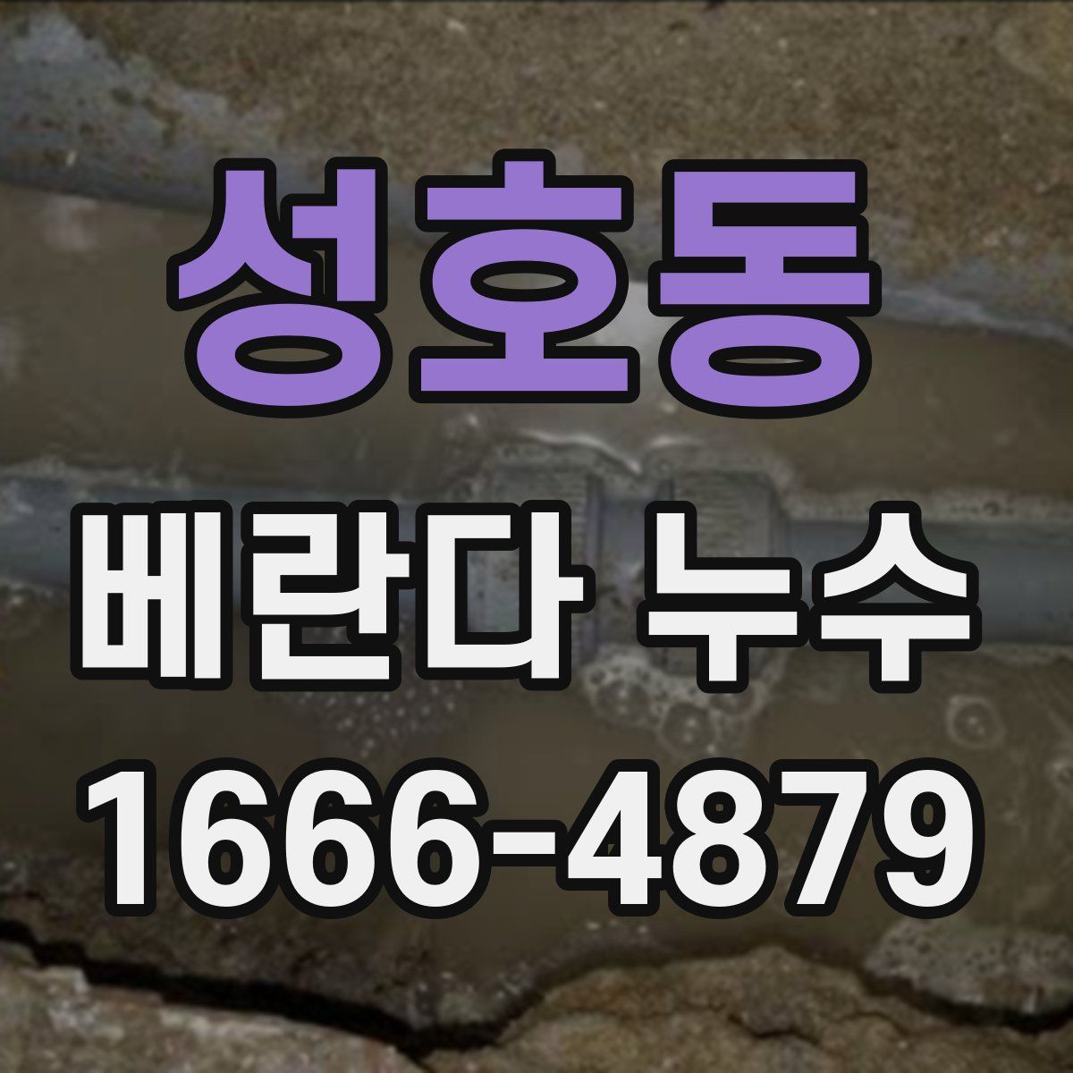 성호동 베란다 누수