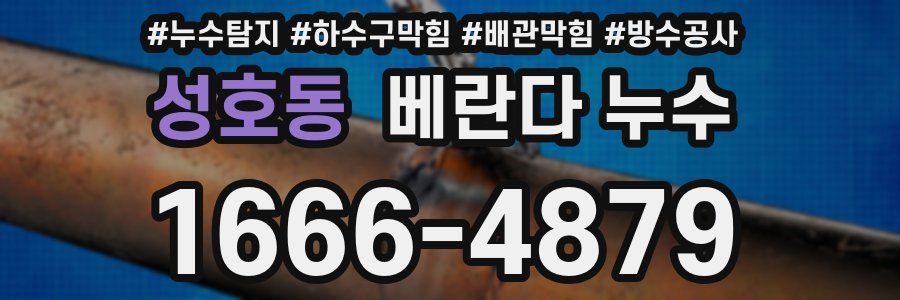 성호동 베란다 누수