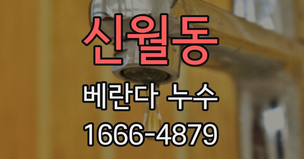 신월동 베란다 누수