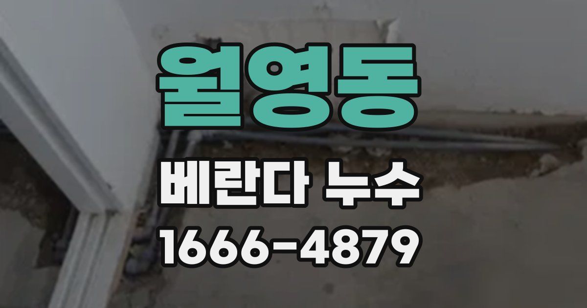 월영동 베란다 누수