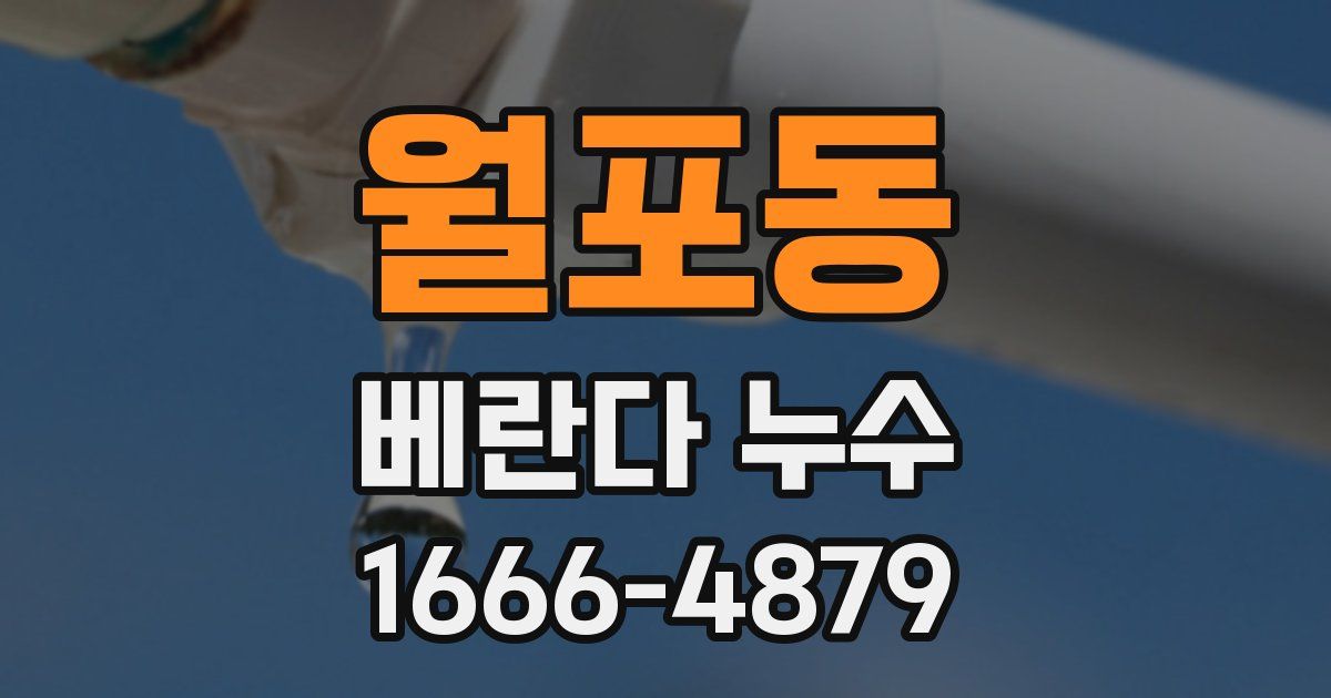 월포동 베란다 누수
