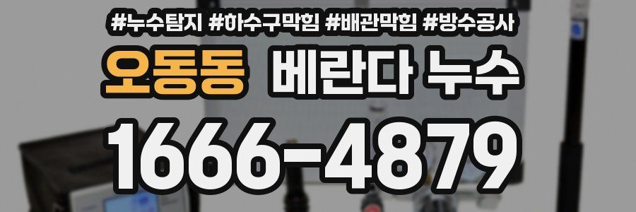 오동동 베란다 누수