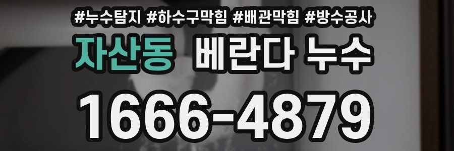 자산동 베란다 누수