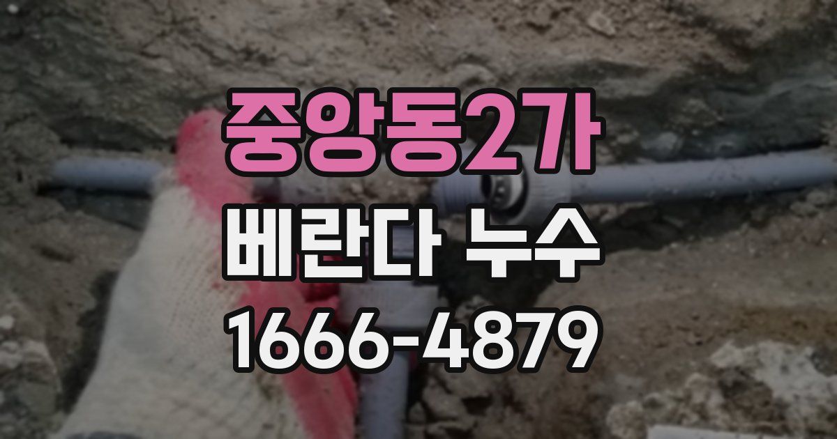 중앙동2가 베란다 누수