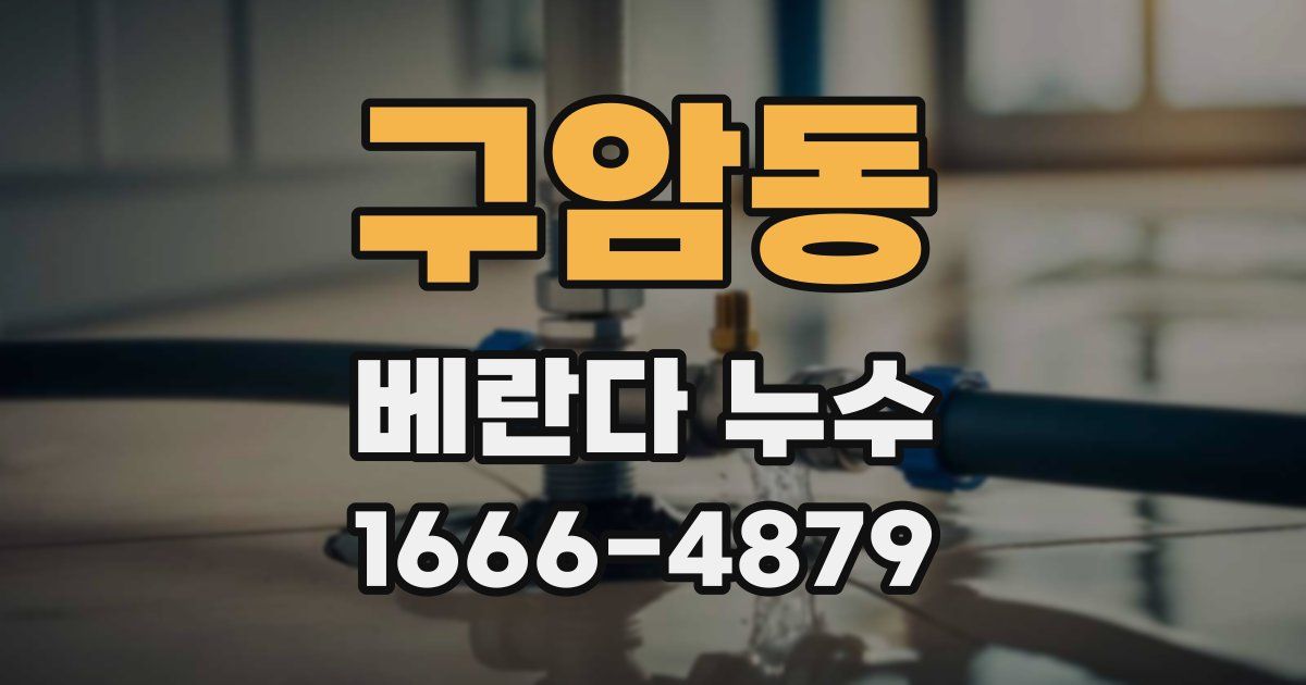 구암동 베란다 누수