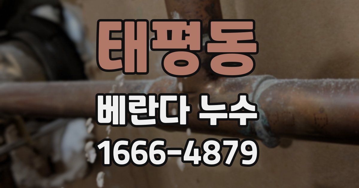 태평동 베란다 누수