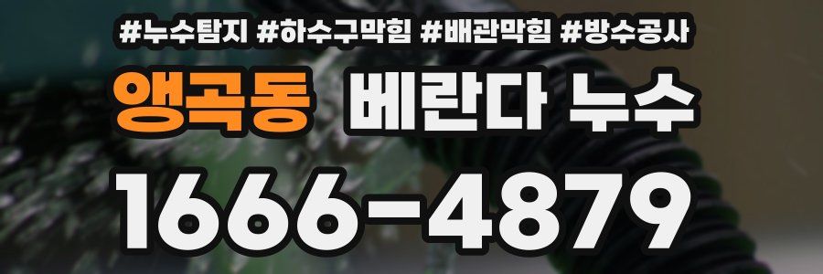 앵곡동 베란다 누수