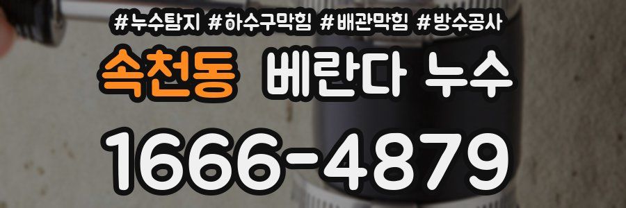 속천동 베란다 누수
