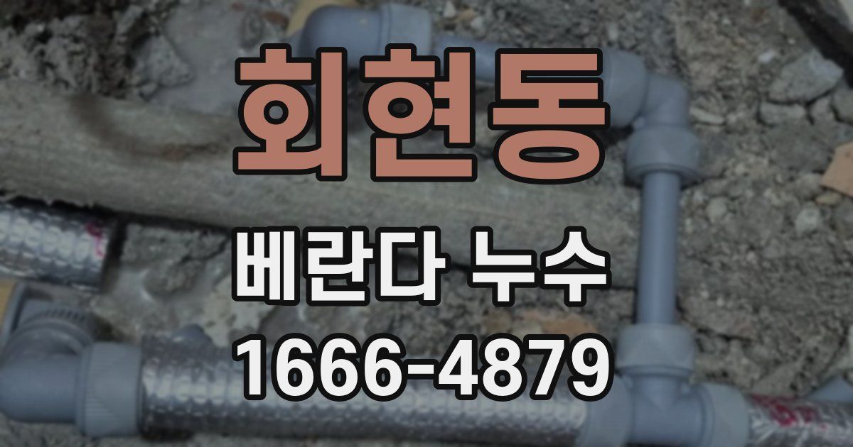 회현동 베란다 누수