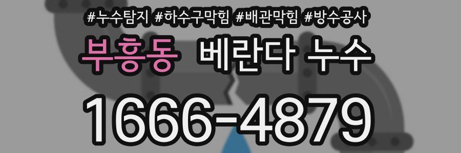 부흥동 베란다 누수