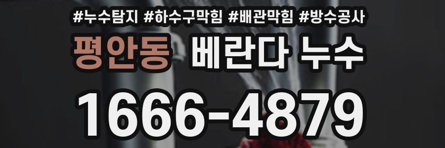 평안동 베란다 누수