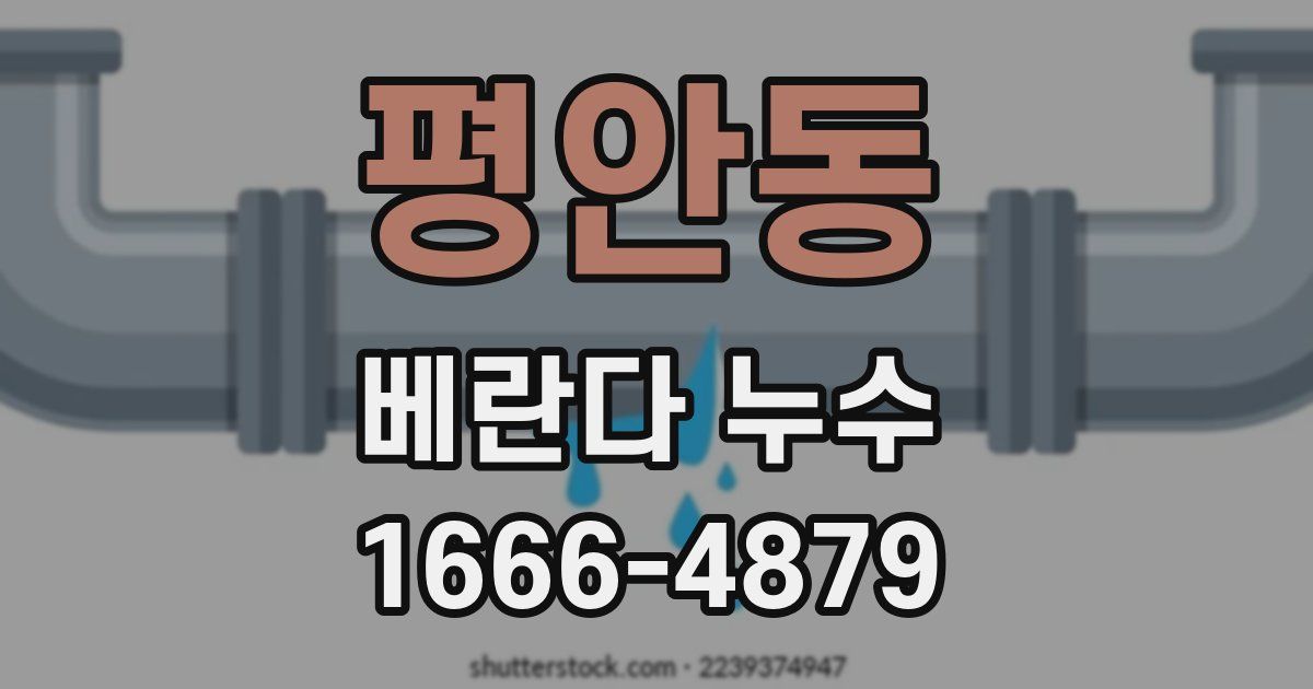 평안동 베란다 누수