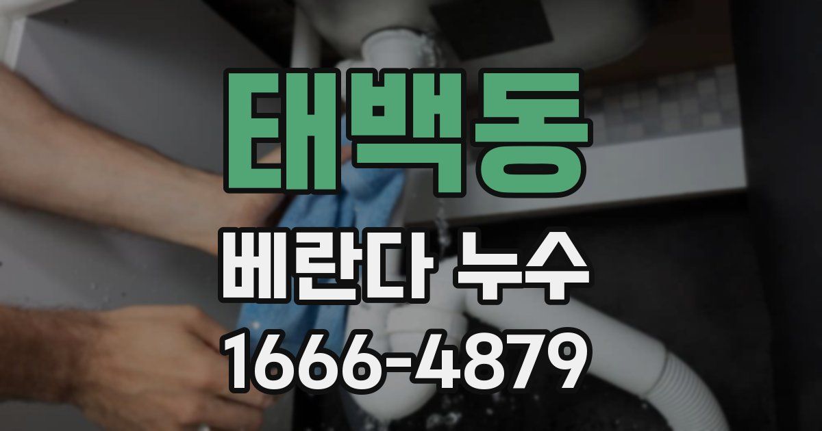태백동 베란다 누수