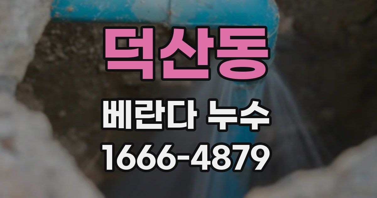 덕산동 베란다 누수