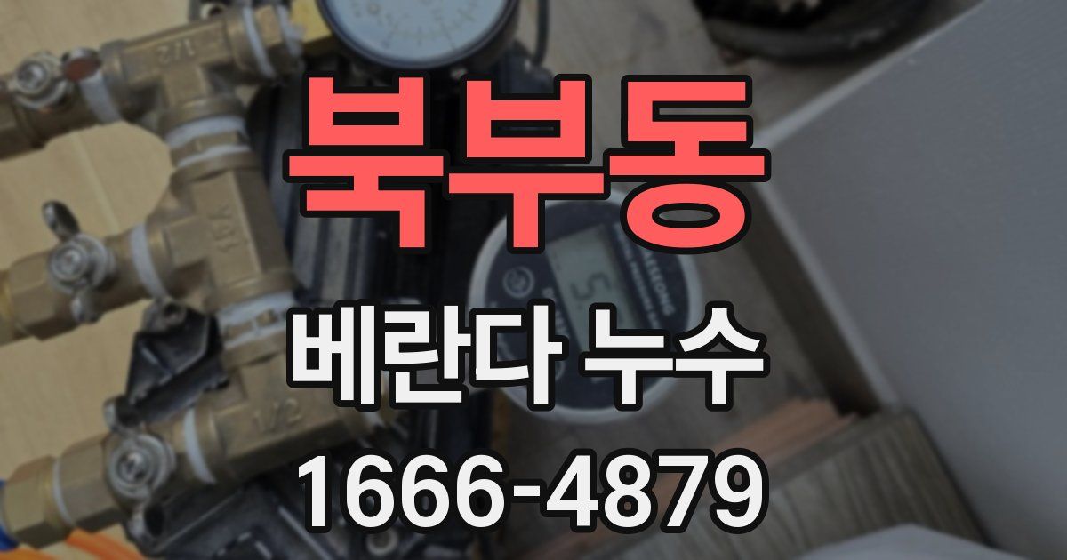 북부동 베란다 누수