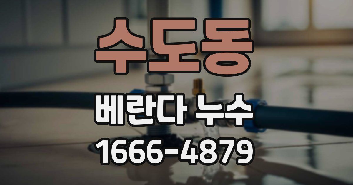 수도동 베란다 누수