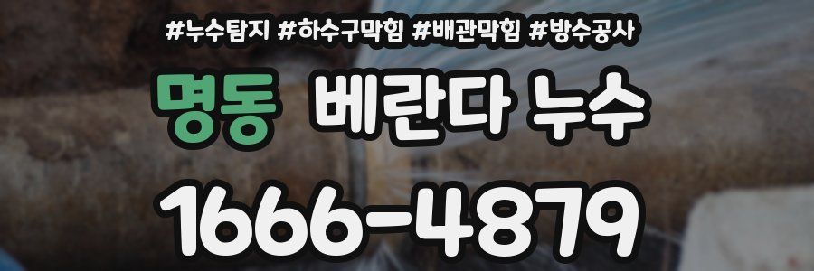 명동 베란다 누수