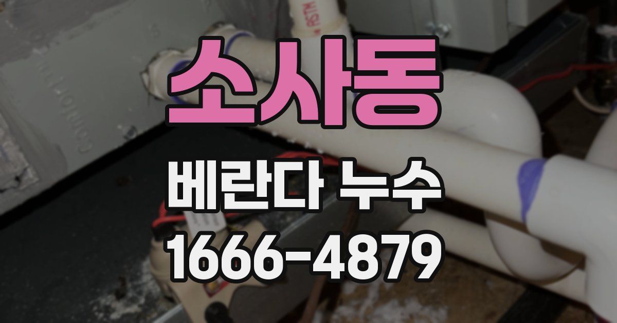 소사동 베란다 누수