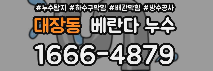 대장동 베란다 누수