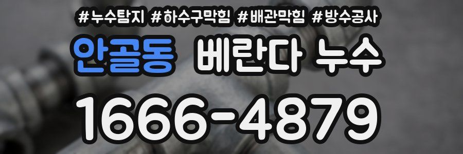 안골동 베란다 누수