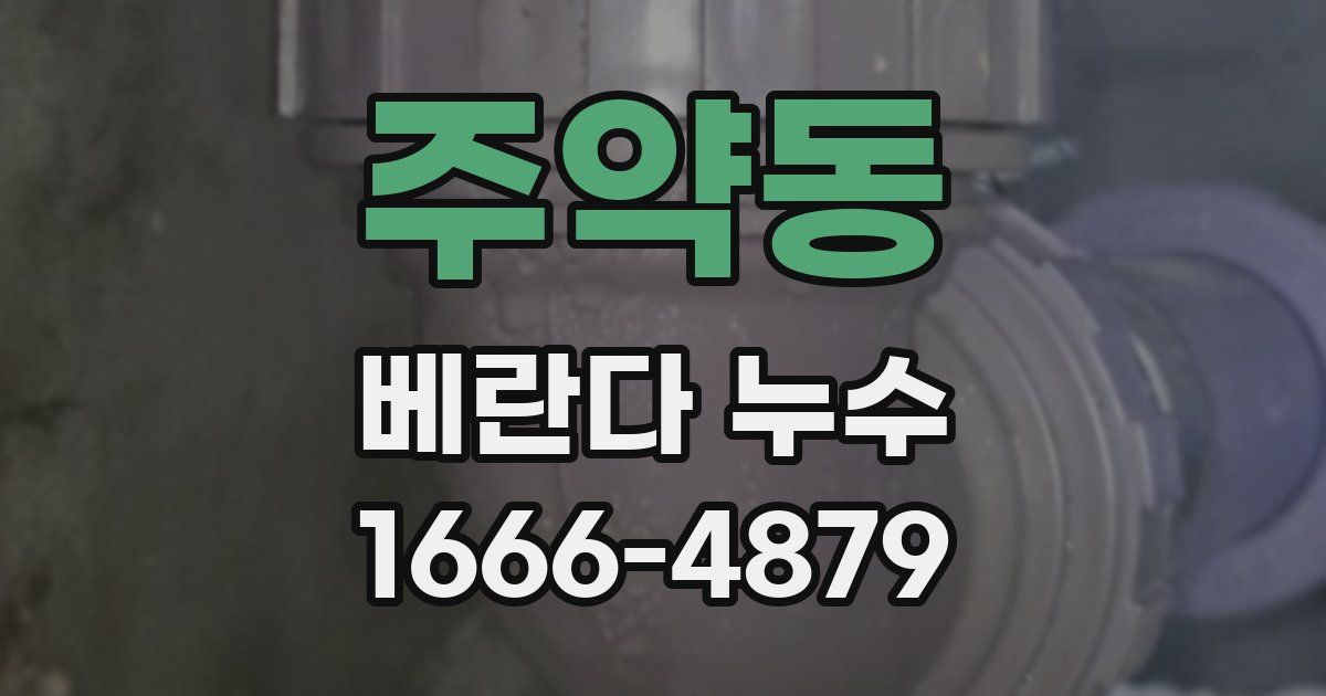 주약동 베란다 누수