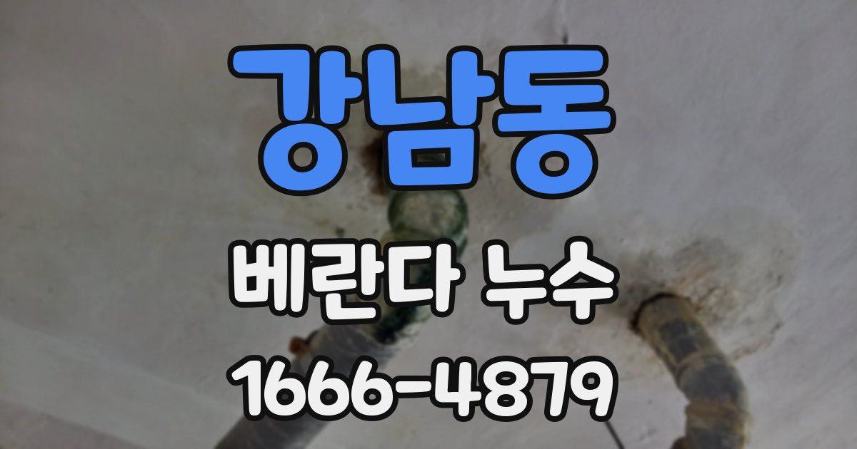 강남동 베란다 누수