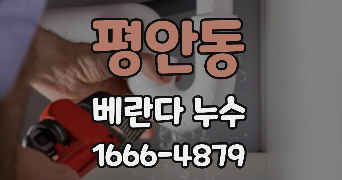 평안동 베란다 누수