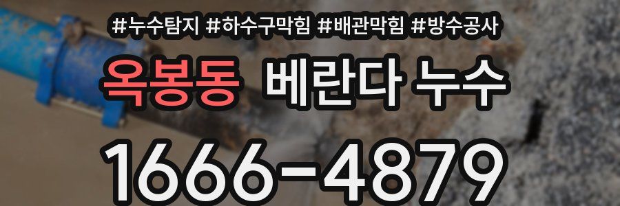 옥봉동 베란다 누수
