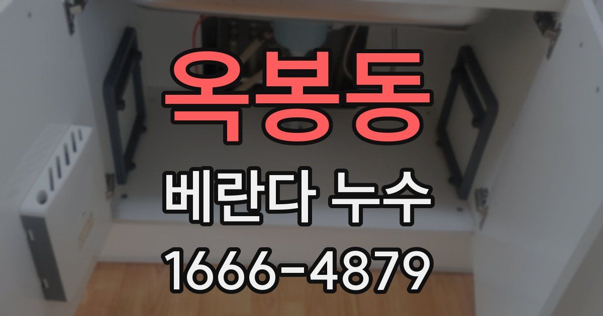 옥봉동 베란다 누수