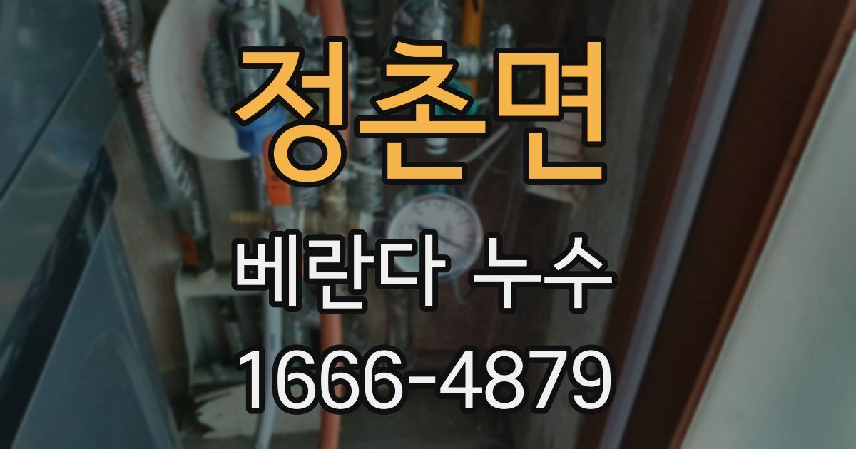 정촌면 베란다 누수