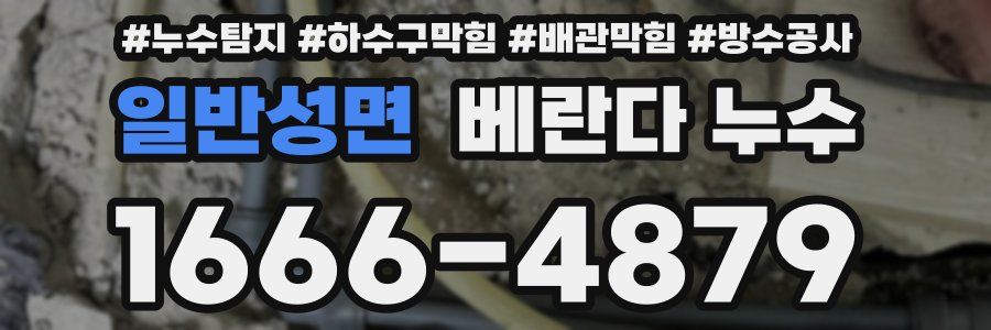 일반성면 베란다 누수