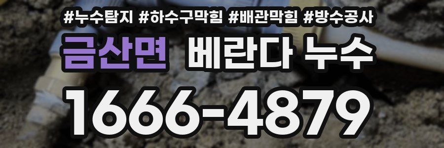 금산면 베란다 누수