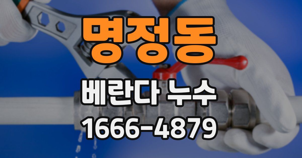 명정동 베란다 누수