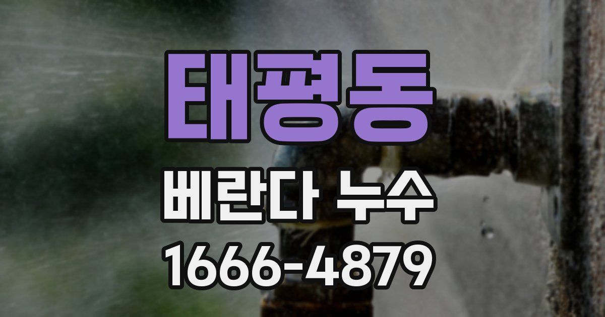 태평동 베란다 누수
