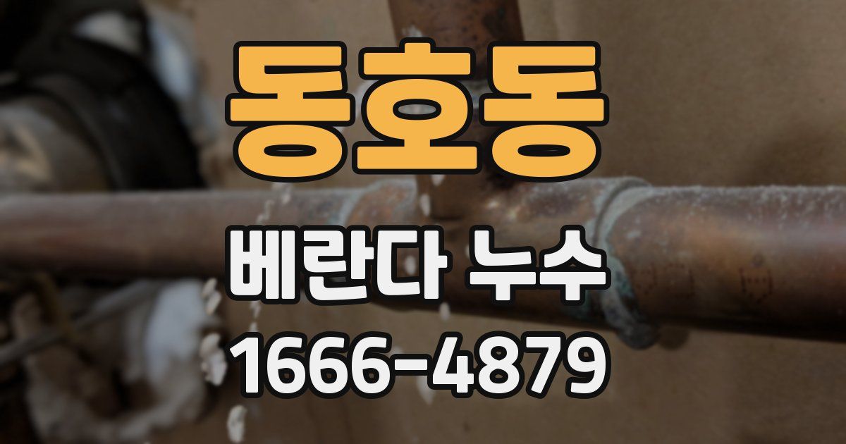 동호동 베란다 누수